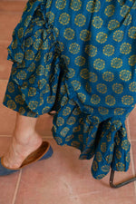 Close-up of the premium breathable Arabic lawn fabric and minimal finish on the Parade zinc top.