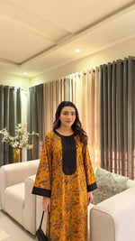 Full-length view of the Honey Veil embroidered lawn suit in breathable premium fabric.