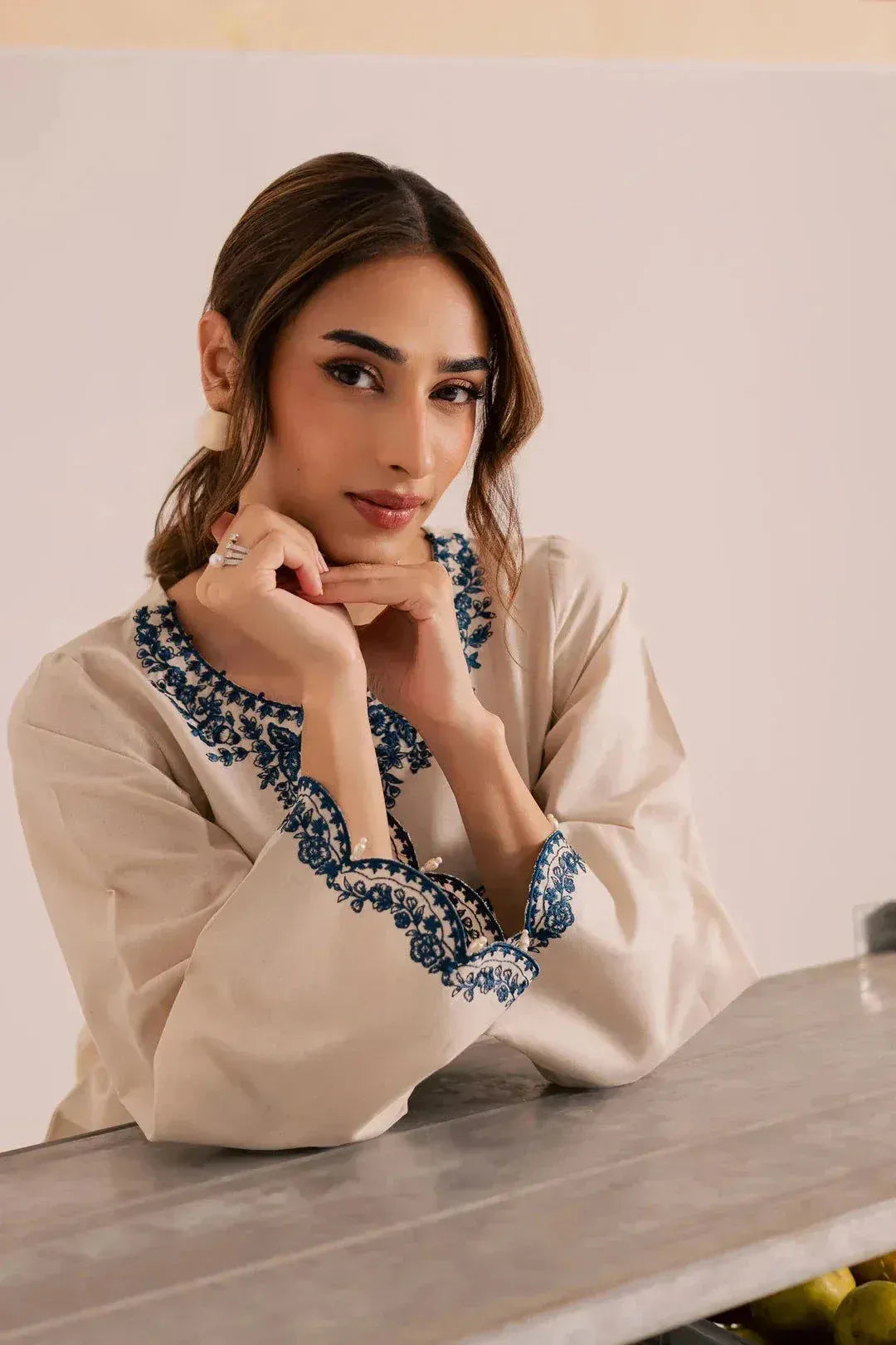 NOARA — Elaya Embroidered 2piece Suit