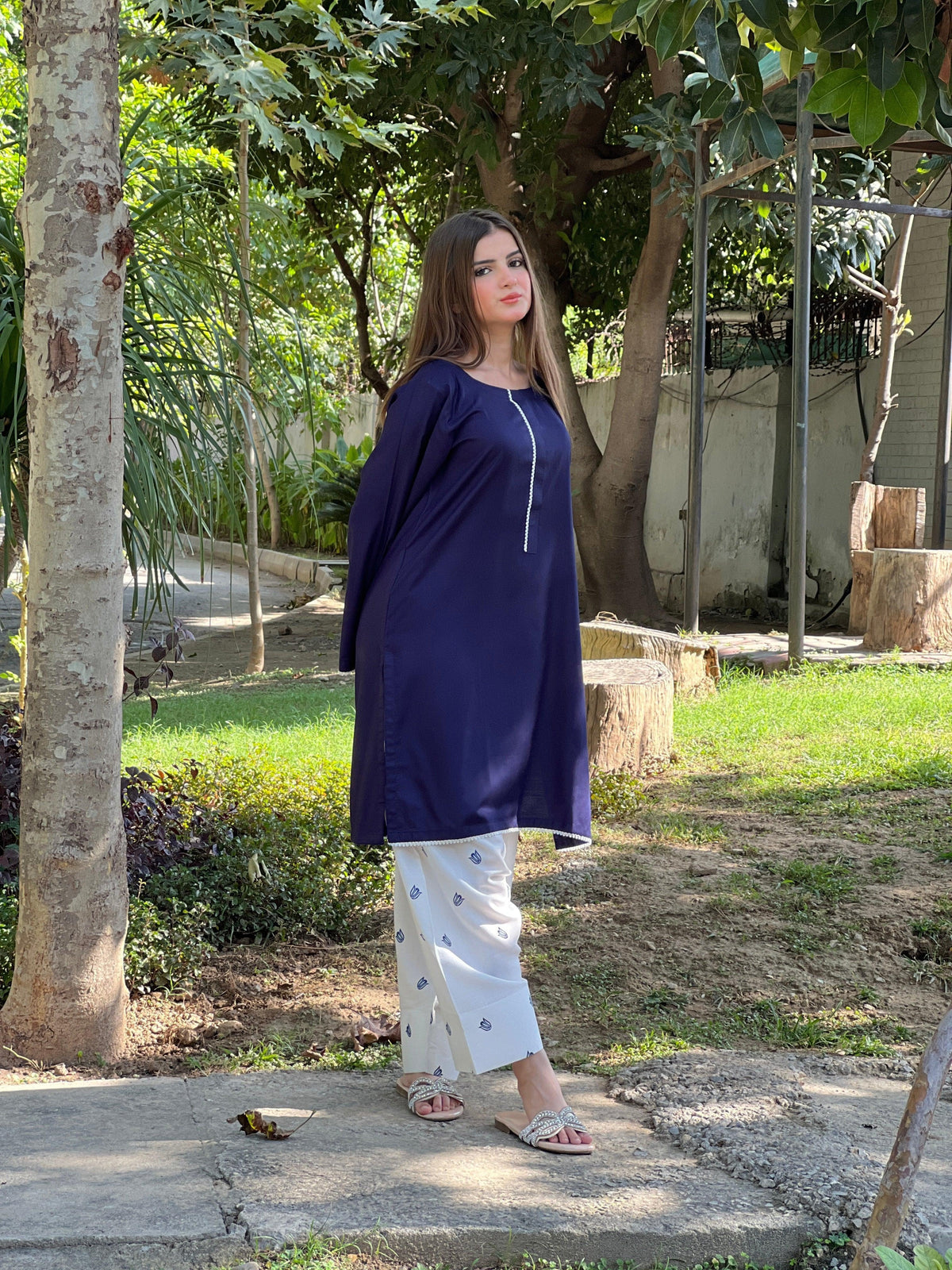 Full-length view of the Sukoon 2-piece set, designed for comfort and everyday elegance.